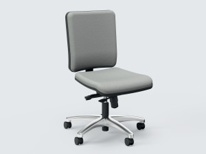 5-спицевое вращающееся офисное кресло с тканевыми колесами