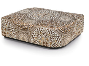 Прямоугольный пуф из ткани