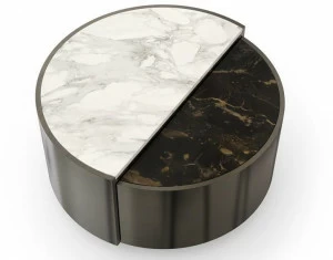 Porustudio Круглый журнальный столик с вещевым ящиком