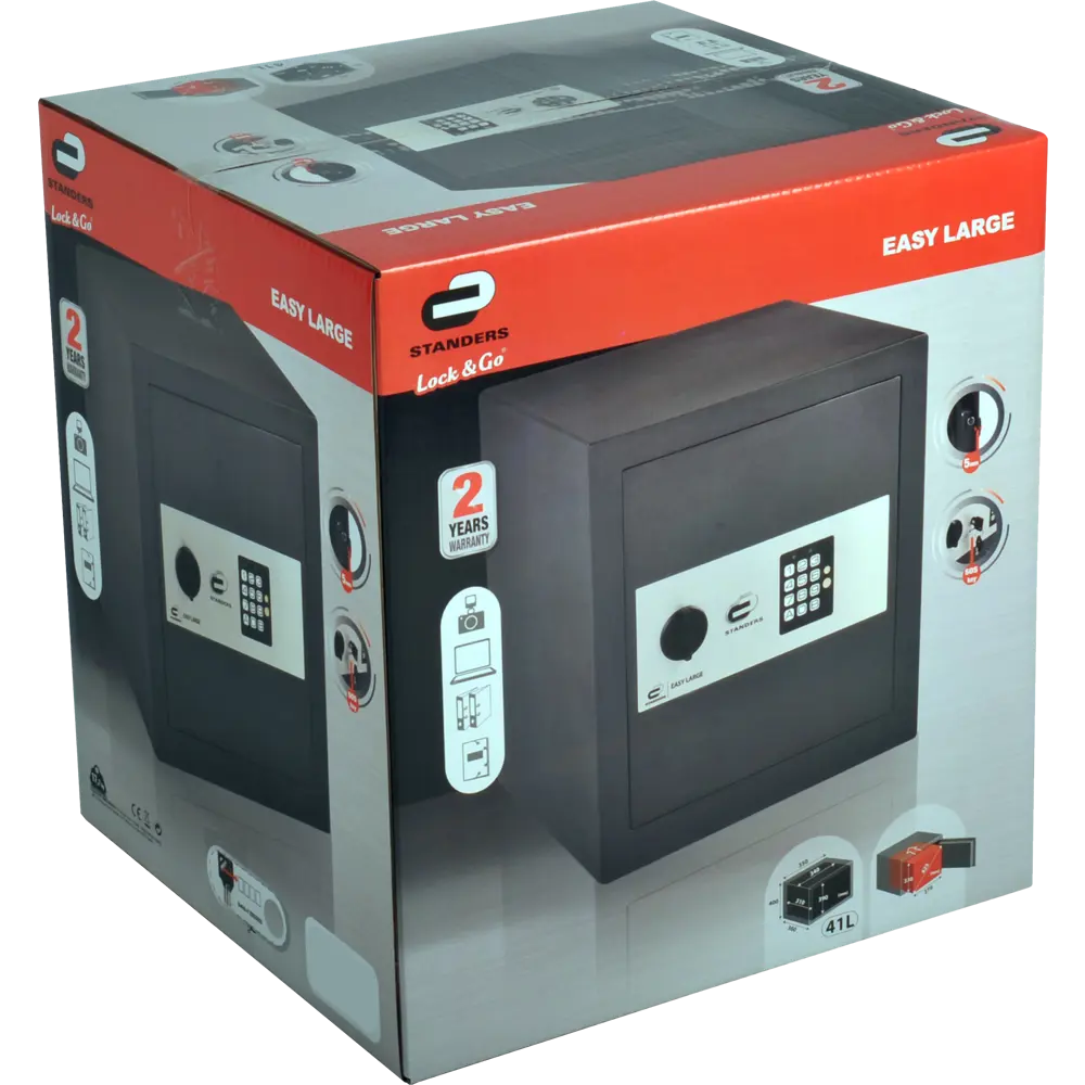 Сейф мебельный Standers N2 с электронным замком сталь 41 л STLM-2133081 - Вид №10