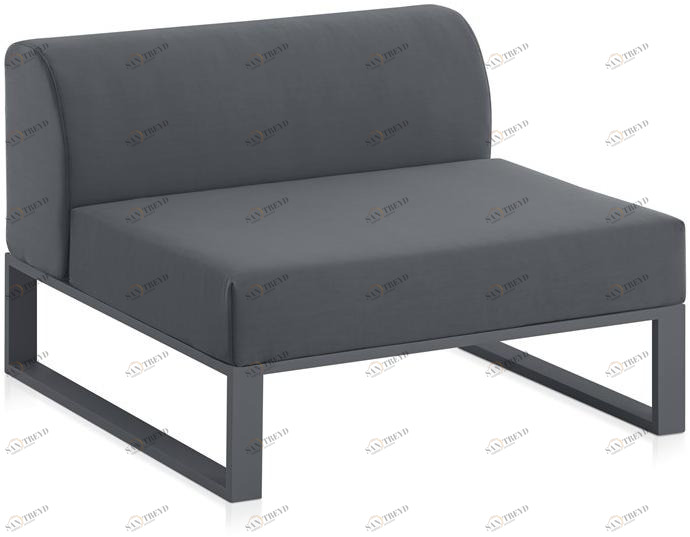 Diabla Модульное садовое кресло со съемным чехлом из ткани Ploid sun-id-1421947