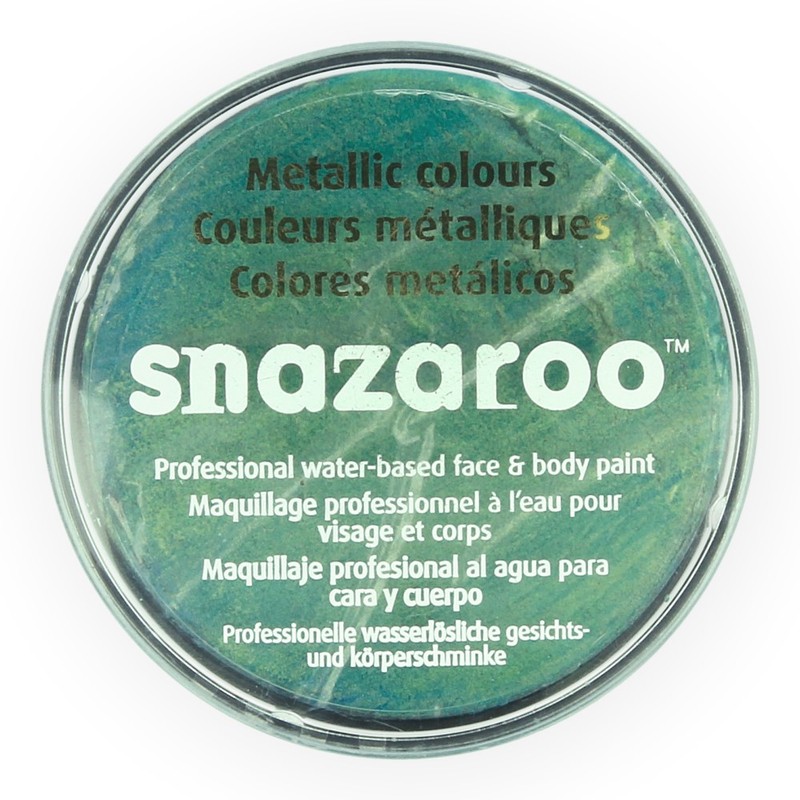 1118422 краска для лица и тела №2 18 мл металлик зеленый Snazaroo 
