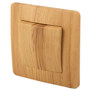 Выключатель одноклавишный Systeme Electric Blanca с текстурой натурального ясеня 84502366