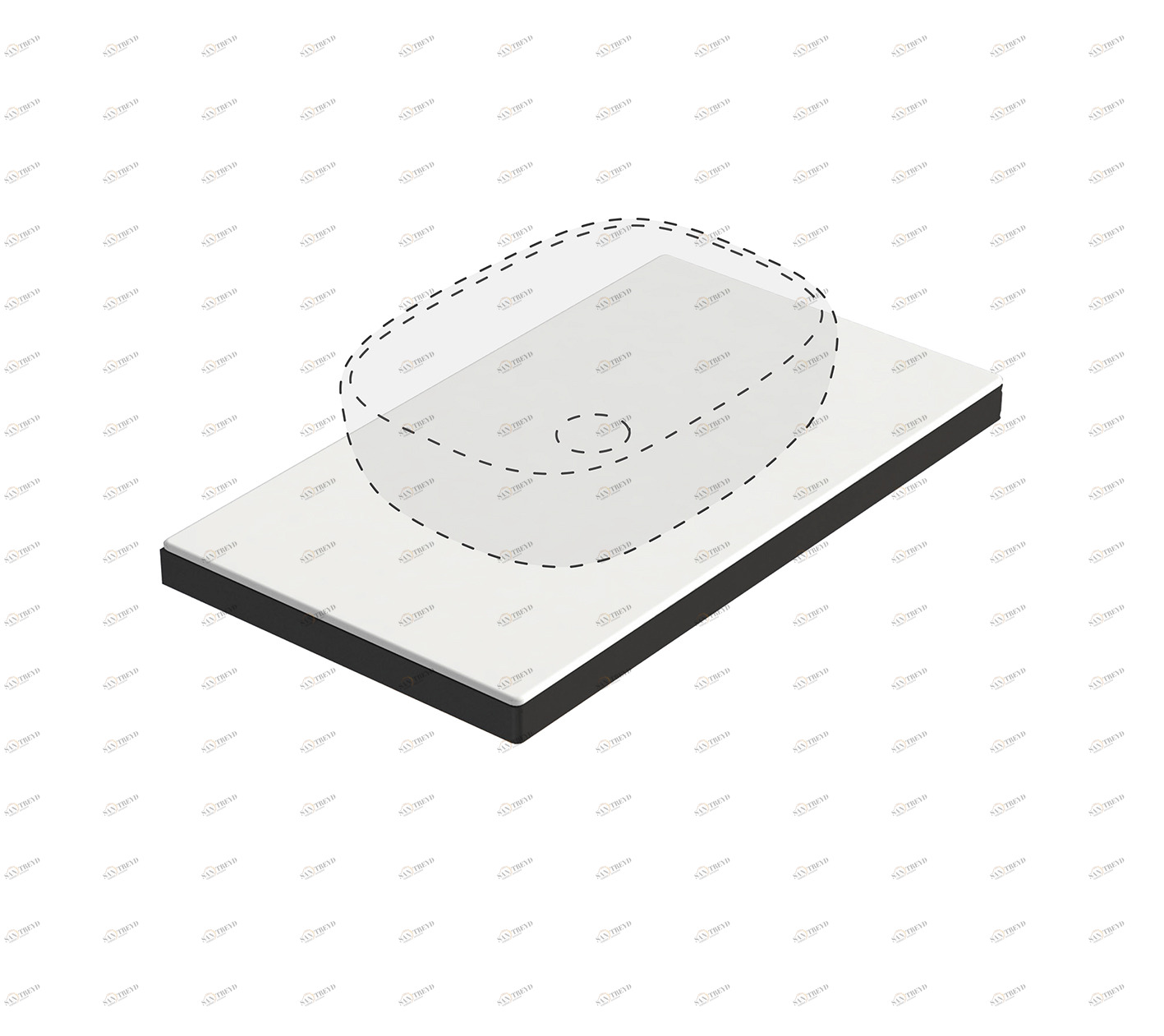 Подвесная конструкция 61х46 Белый 2086 GALASSIA Tabulae 