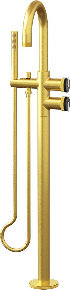 E-11554-R1OB-L1WT-BAU Смеситель напольный отдельностоящий (внешняя часть) GRAFF MOD+