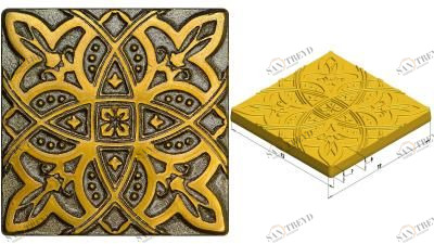 Вставка биметалл Zodiac Zircon 7,5х7,5 (16шт) kavarti Kavarti (Каварти) sun-id-322874