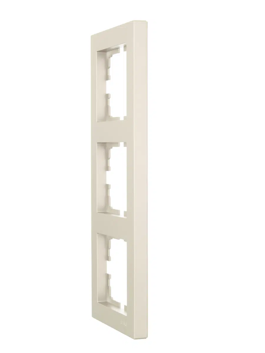 VESNA Рамка 3-ая вертикальная без вст титан LEZARD 742-3700-153 - Вид №2