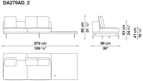 B&B Italia 3-х местный тканевый диван Dock sun-id-1376507 - Вид №135