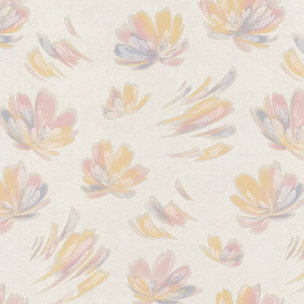 Обои флизелиновые Palitra Home Vanille желто-розовые 1.06 м 370-36 STLM-2179571 - Вид №1