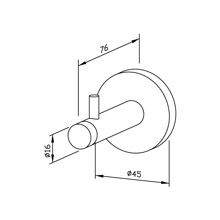 731217 Настенный дверной амортизатор с крюком AC217 WAGNER_EWAR A-LINE Wagner Ewar  - Вид №1