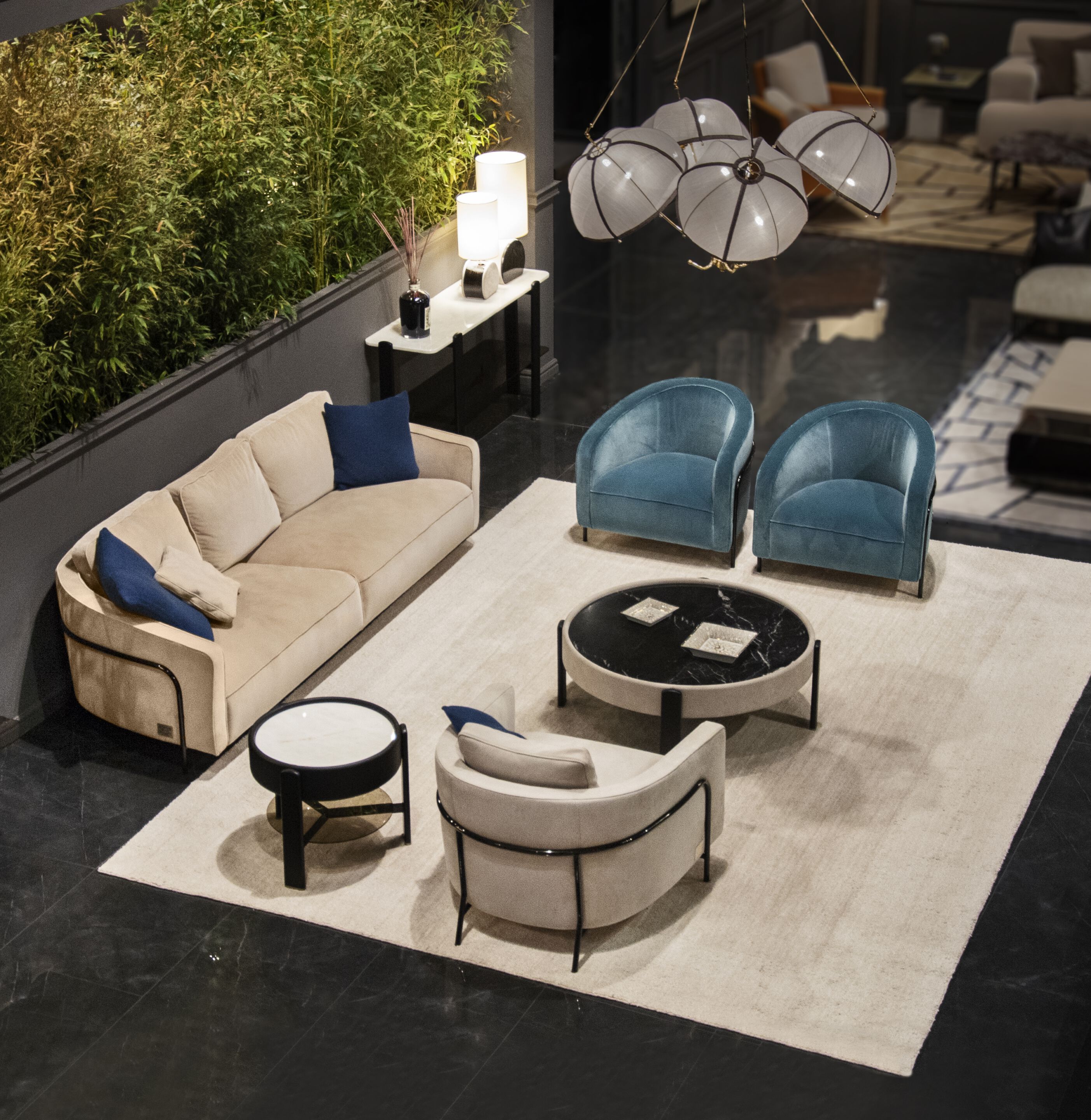 Высокий круглый мраморный журнальный столик Formitalia Кин ARCH-00016935 - Вид №2