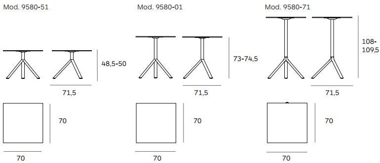 Plank Стол складной высокий Miura sun-id-1415654 - Вид №9