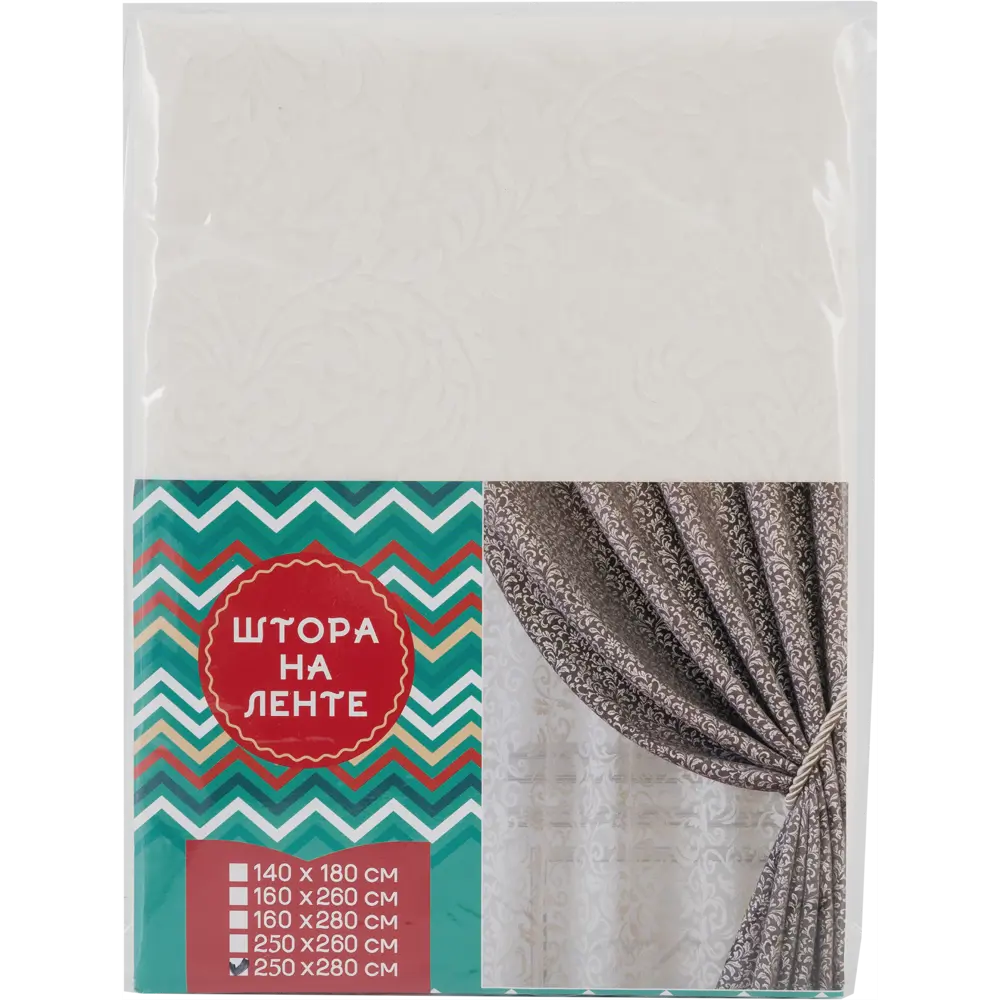 Тюль на ленте «Вензель» 250x280 см полиэстер вензель цвет экрю GARDEN STLM-2103822 - Вид №6