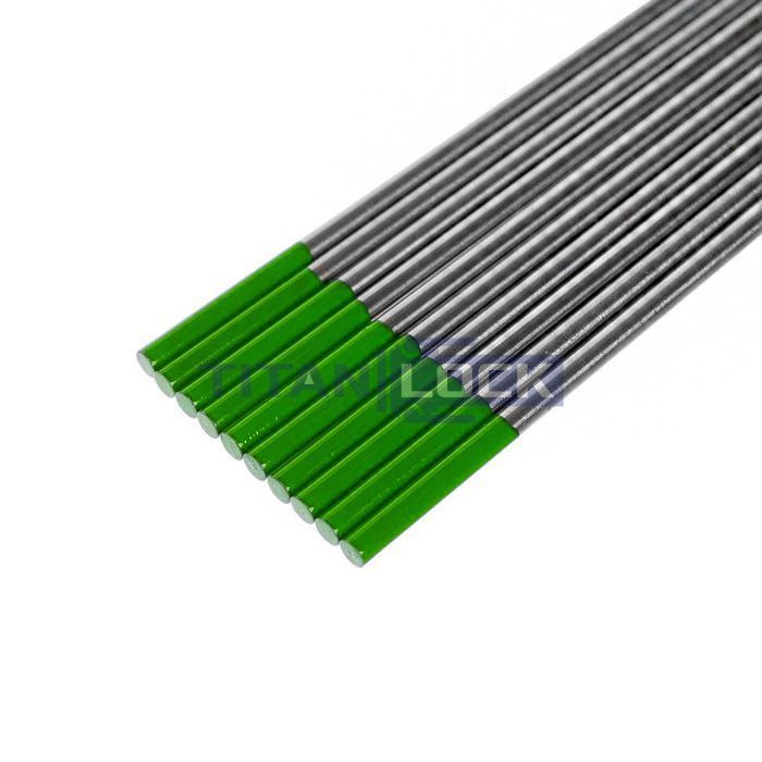 Вольфрамовый электрод WP (зеленый), диам. 1,6 мм, TLWP0016 TITAN LOCK 