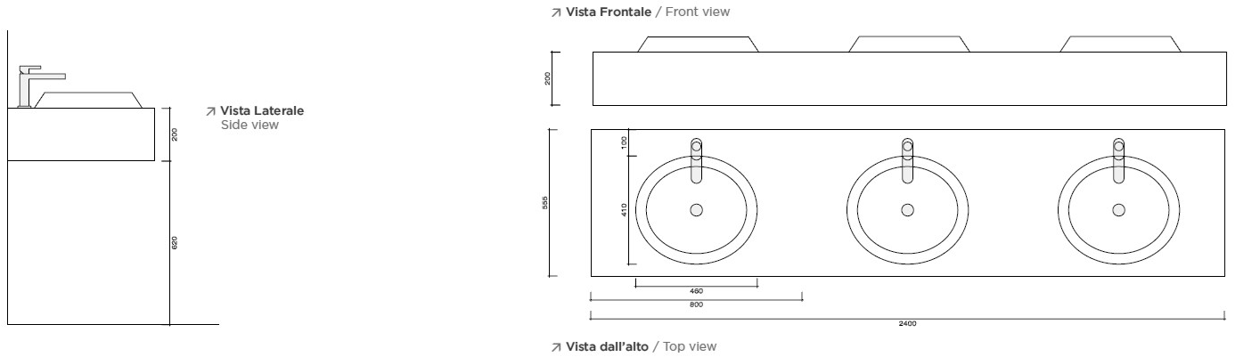 Накладная раковина под столешницу  овальная GES Group sun-id-1393343 - Вид №7