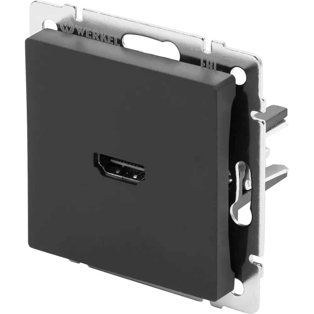 Розетка HDMI встраиваемая Werkel, цвет черный Встраиваемые механизмы STLM-2125979 - Вид №2