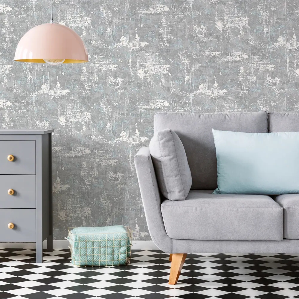 Обои флизелиновые Ateliero Capri серые 1.06 м 989624 STLM-2099076 - Вид №2