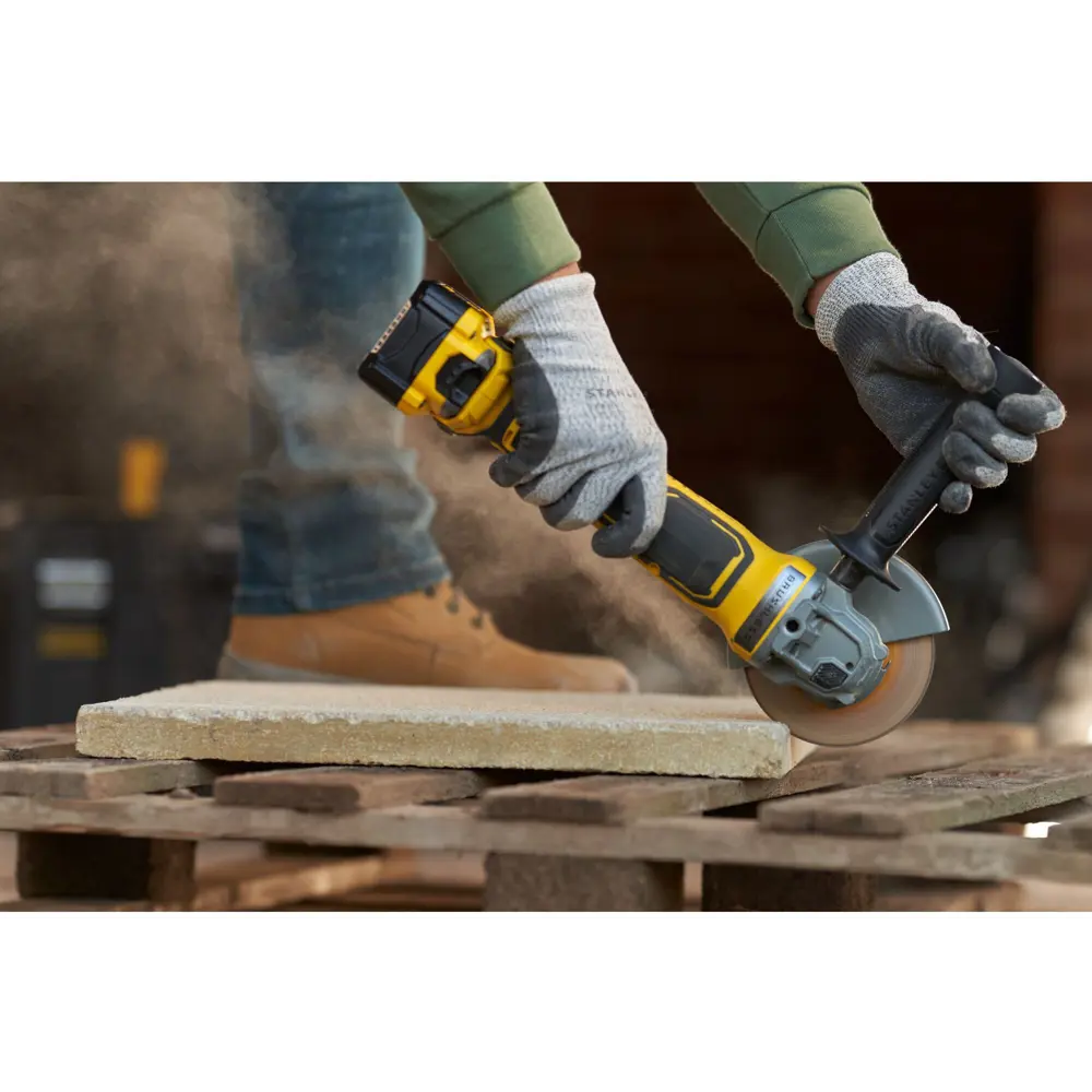 УШМ аккумуляторная бесщеточная Stanley Fatmax SFMCG700B-XJ, 18 В, 125 мм, без АКБ и ЗУ STLM-2110584 - Вид №20