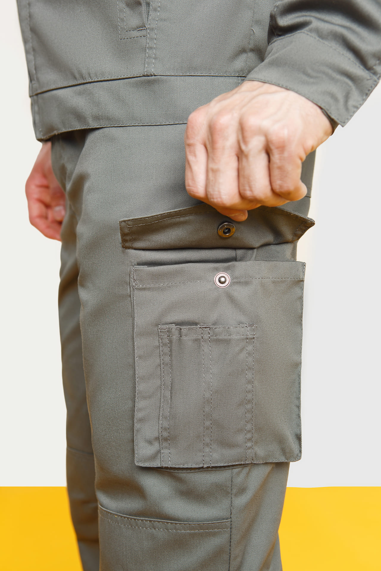 5026427 Костюм  NEW серый хаки STATUS  Летняя спецодежда  размер 56-58/182-188  - Вид №15