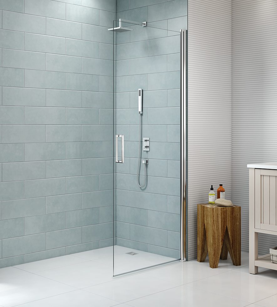 Душевая перегородка S8FPC80H Merlyn Pivot Хромированный