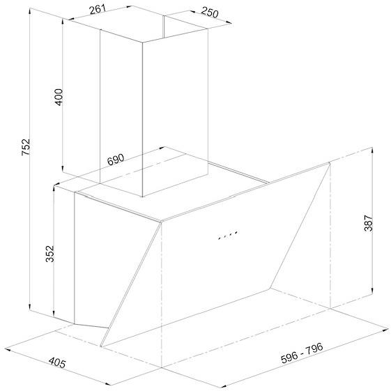 Silverline Настенная вытяжка с сенсорным управлением  3474  - Вид №7