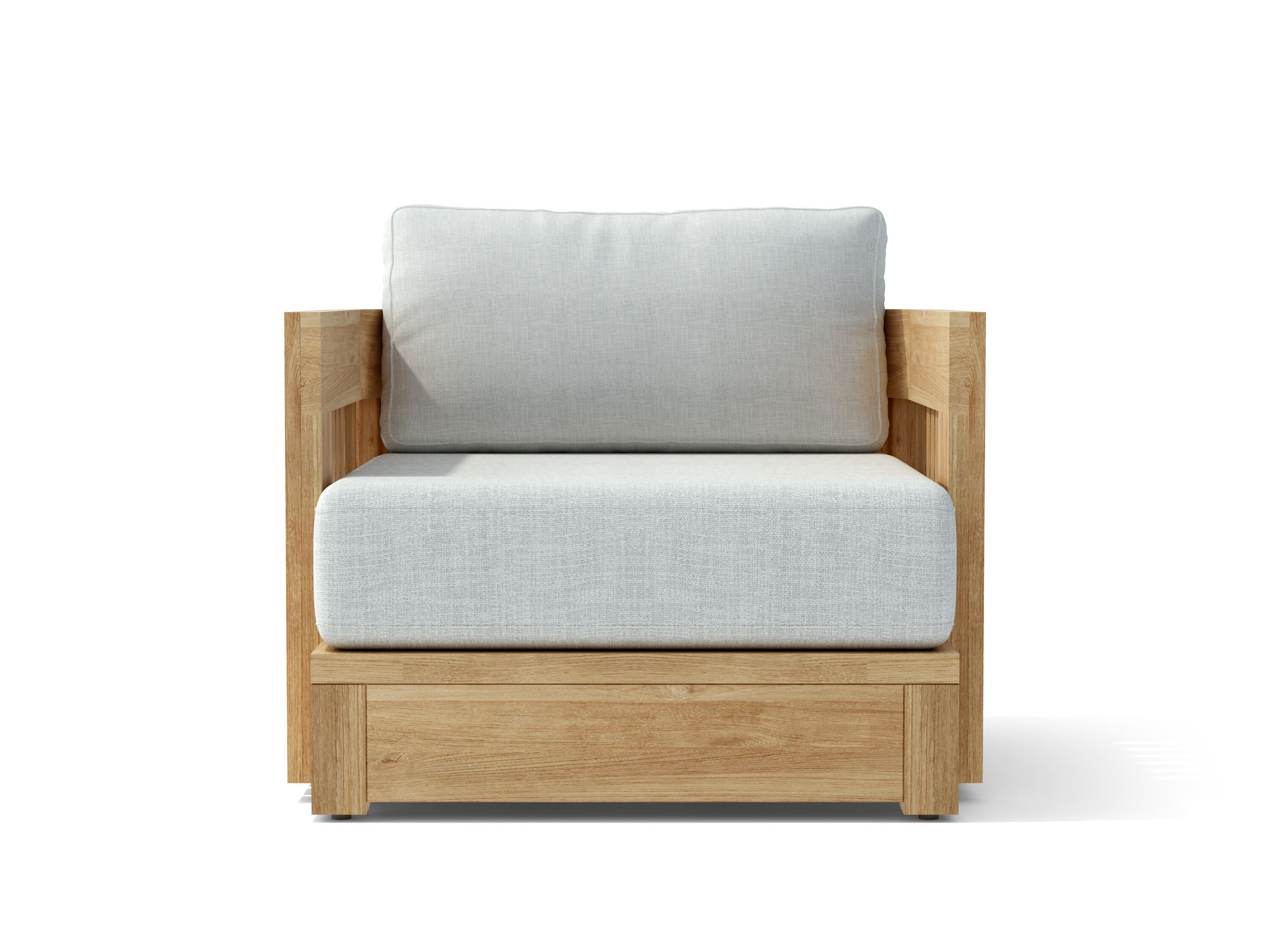 Садовое кресло из тикового дерева с подлокотниками Walters Bay ARCH-00071308 - Вид №1