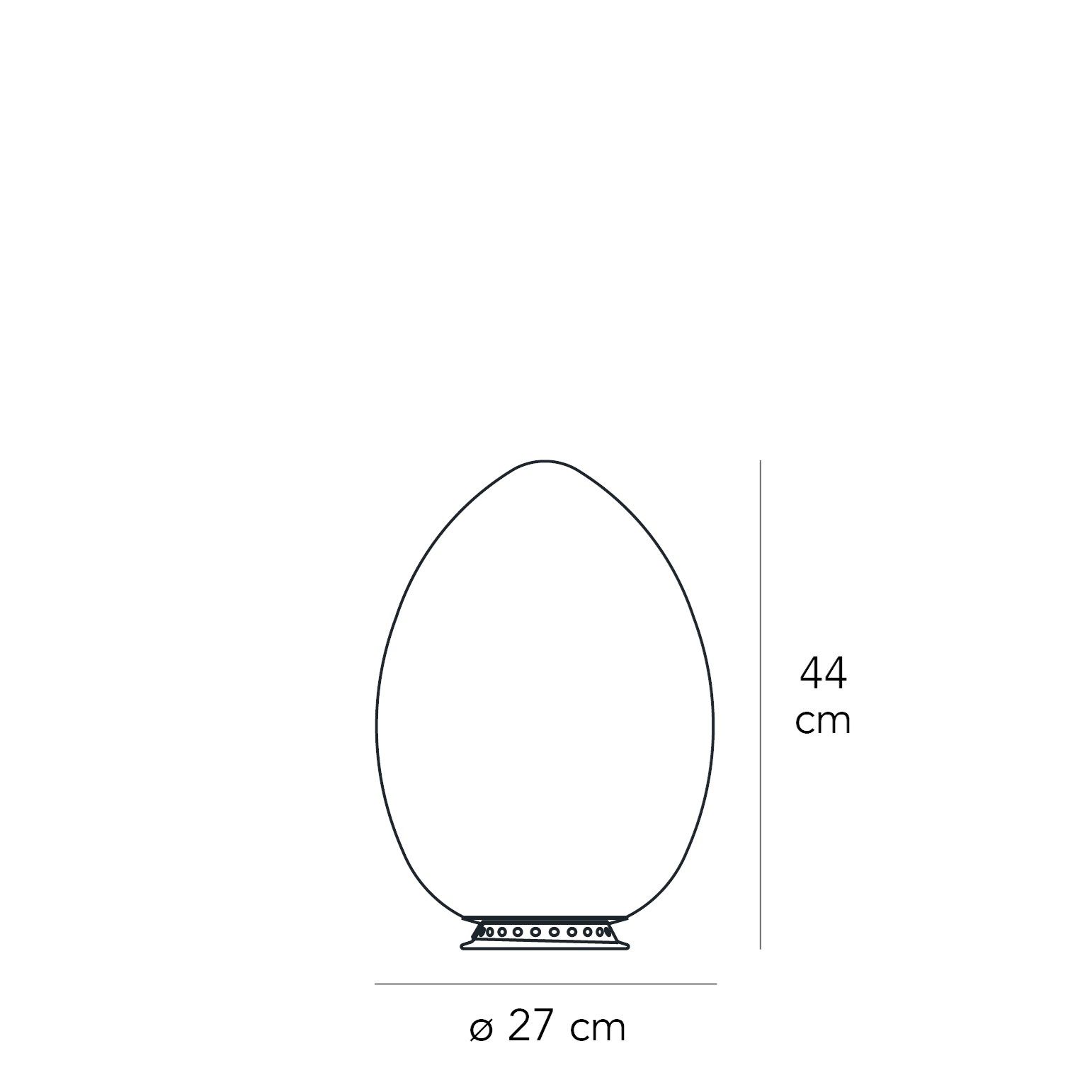 Настольная лампа из дутого стекла FontanaArte яйцо ARCH-00033255 - Вид №8