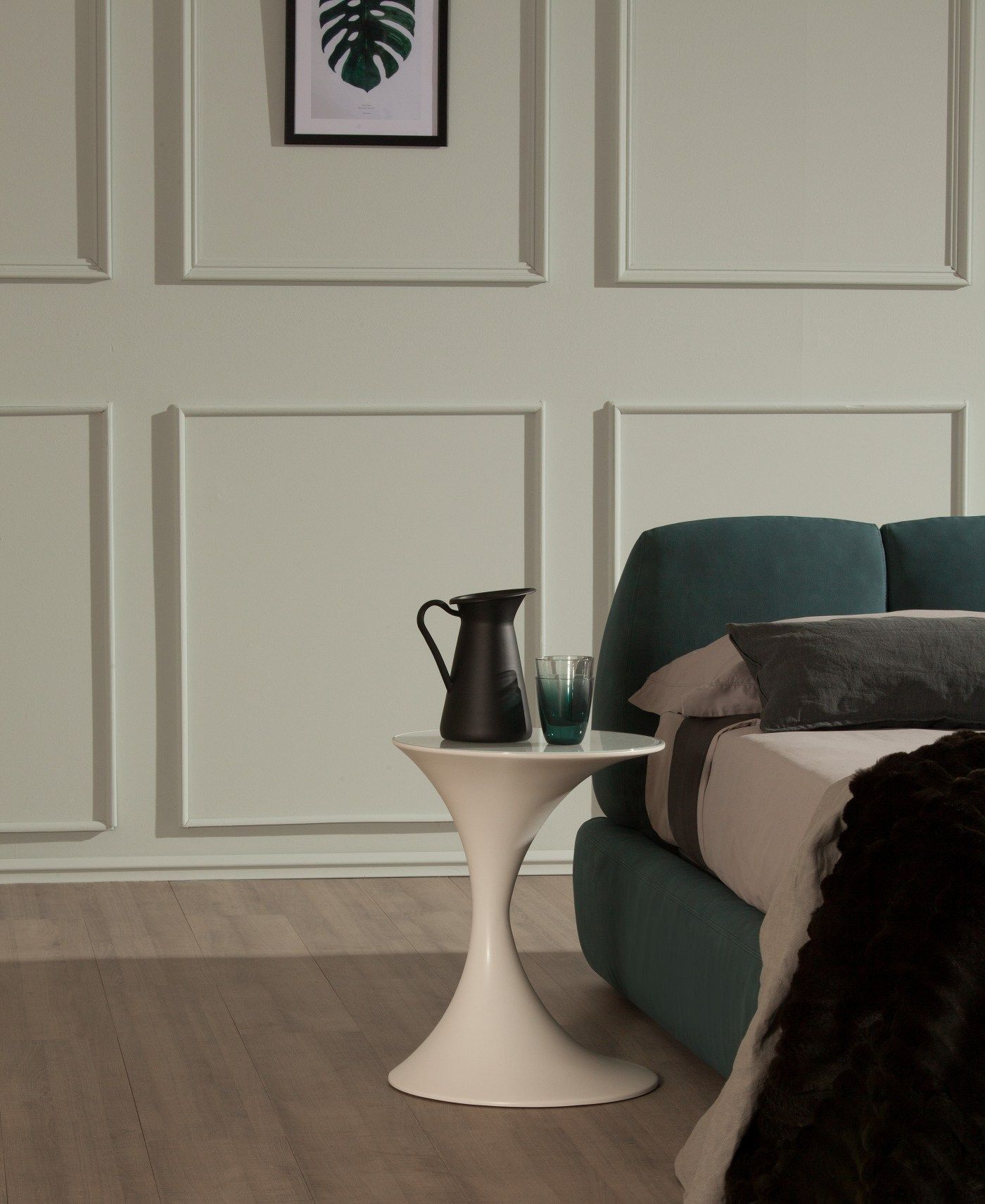 Двуспальная кровать с кожаной обивкой Tonin Casa TUNY ARCH-00069448 - Вид №4