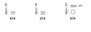 Тканевая спицевая подставка для ног Natuzzi Italia Posidonia ARCH-00098149 - Вид №1