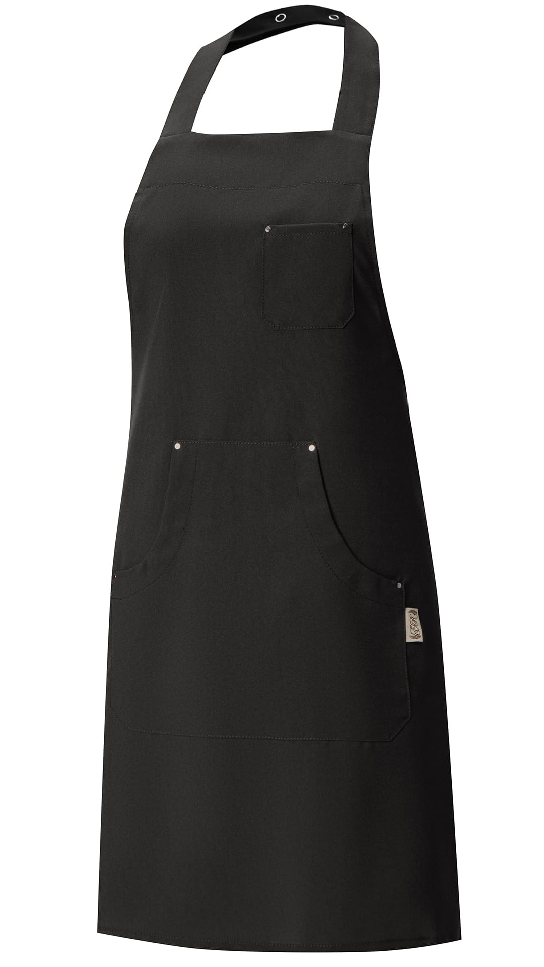 60707 Фартук с нагрудником black (черный) IRMA  Одежда для официантов  размер 