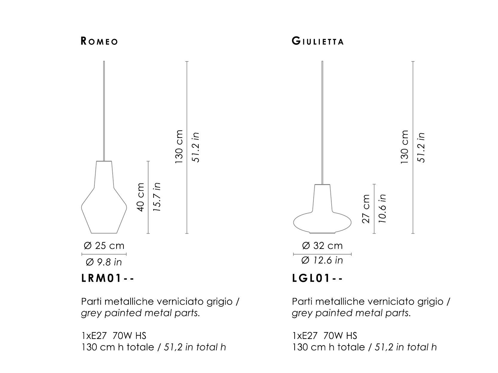 Подвесной светильник из дутого стекла Zafferano Ромео и Джульетта ARCH-00018003 - Вид №5
