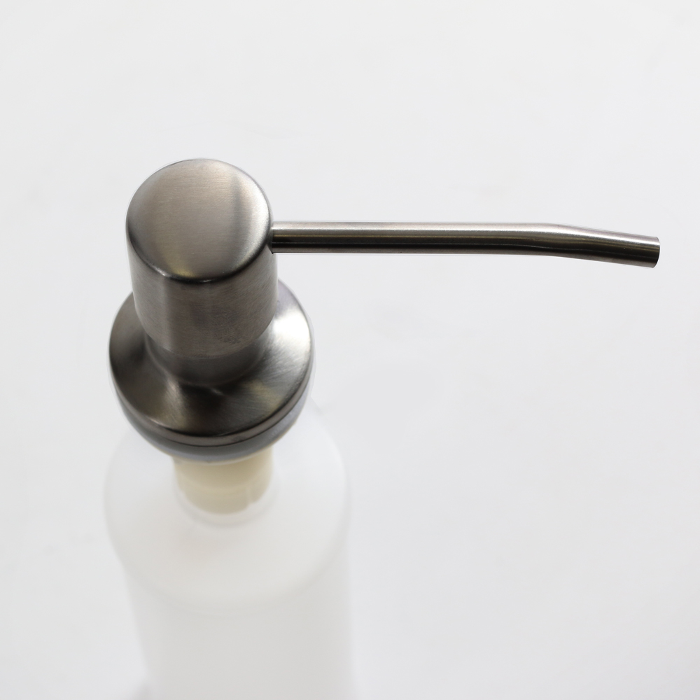 Дозатор для кухонной мойки из нержавеющей стали с элементами из пластика с PVD покрытием, цвет - чер MELANA MLN-ZP-B-DS - Вид №2