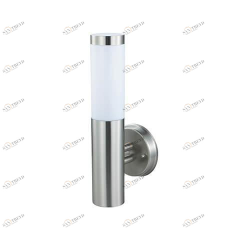 Уличный настенный светильник D 8 см хром Horoz 075-004-0002 HOROZ ФАКЕЛ 00-3896352 Хром 