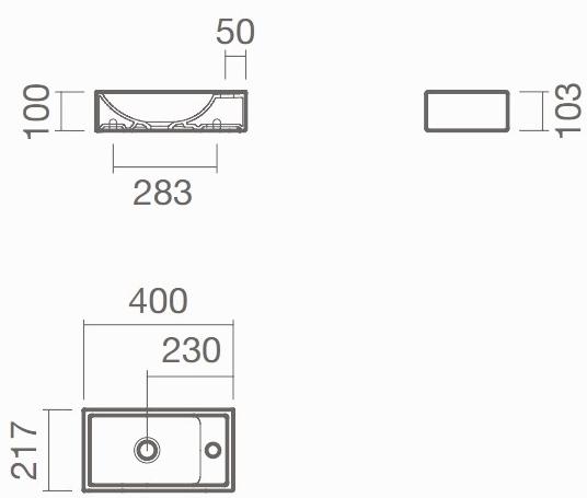 Гостевая раковина Sanitana PETIT  S10013235900000 ( PTLV0DE )  - Вид №2