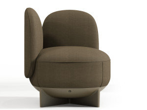 Тканевое секционное кресло с подлокотниками