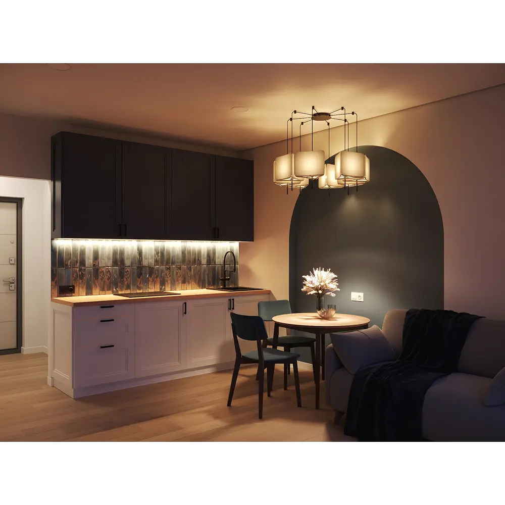 KONSENSA Фальшпанель Котлас белая для кухни 37×102 см 89387739 STLM-1574043 - Вид №10