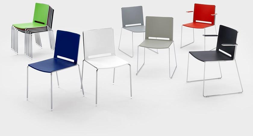 Viganò Пластиковый саночный стул с подлокотниками Daisy sun-id-1467498 - Вид №1