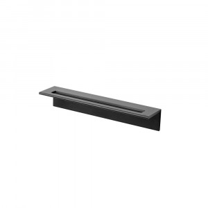 EVLISPA453EVER Life Design Полка с держателем для полотенец - Lissom Slim  Непрозрачный черный