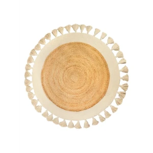 Коврик для ванной Zenfort Sunny 90 см цвет бело-бежевый