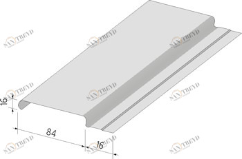 Реечный потолок Албес белый матовый 100мм 3м Albes 1246