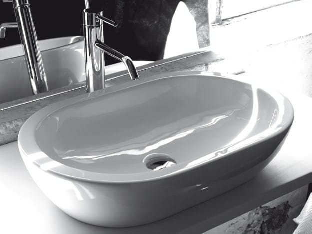 Керамическая овальная столешница BLEU PROVENCE умывальники ARCH-00078725 - Вид №1