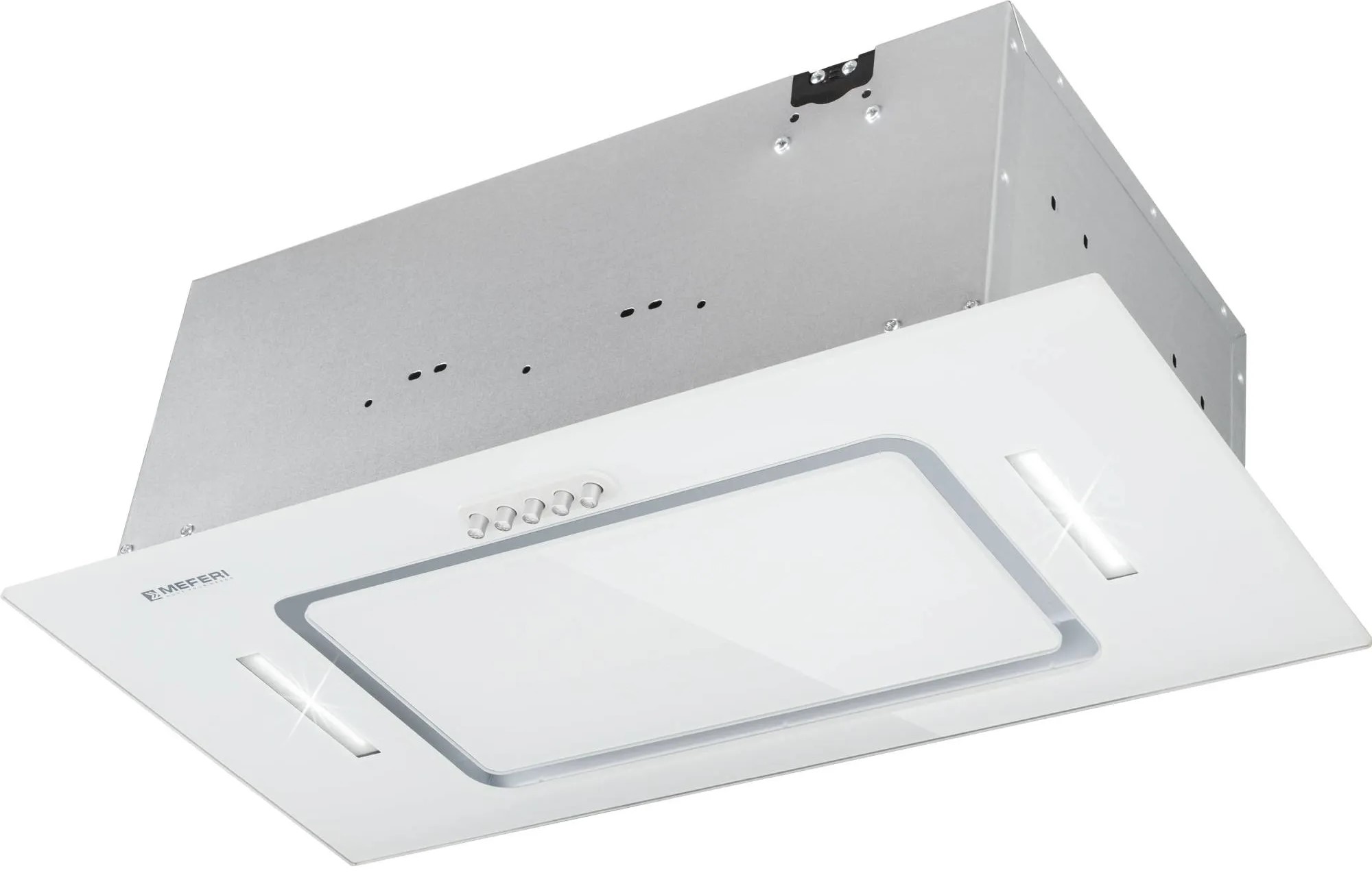 9168681 Вытяжка полновстраиваемая Meferi INBOX60WH GLASS ULTRA белый STDN-0062484 - Вид №2