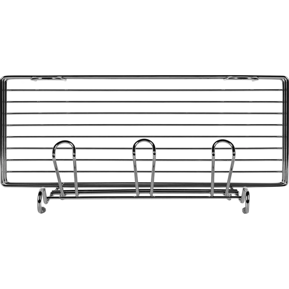 Держатель бокалов с полкой Delinia 39x17.5x26.5 см сталь цвет хром STLM-2005674 - Вид №2