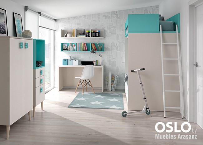 103083 Мебельный комплект с детской кроваткой Ambiente 28 Arasanz Oslo Santreyd