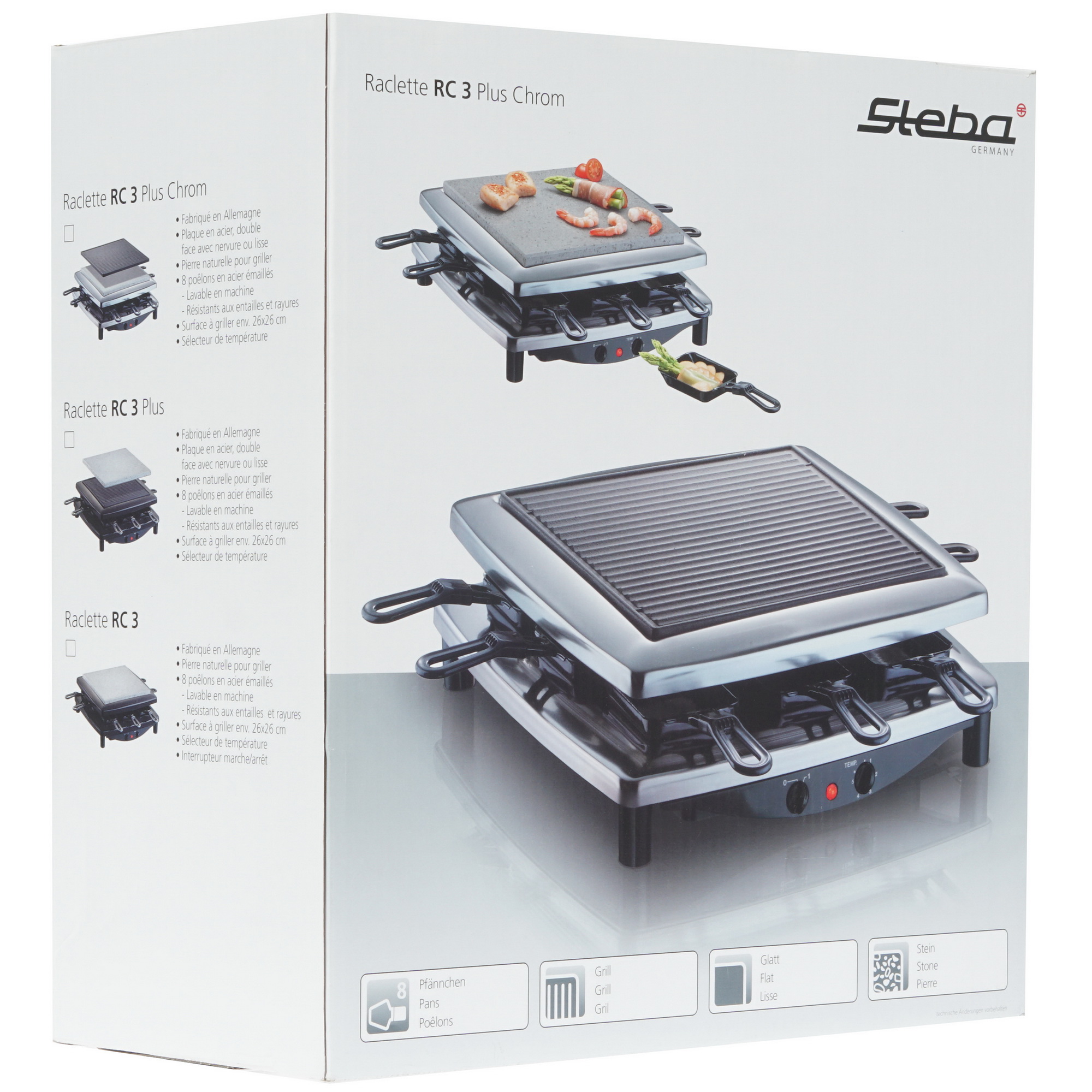 6732317 Гриль Steba RC 3 Plus Chrome черный STDN-0028334 - Вид №8