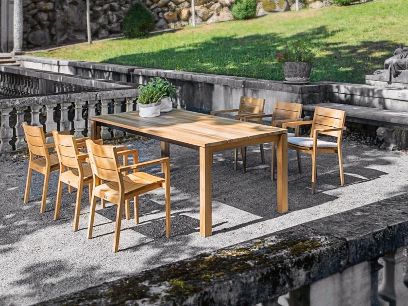 FISCHER MÖBEL Садовый стол из тикового дерева раздвижной June sun-id-1452113 - Вид №2