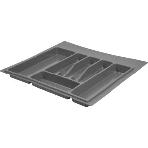 Лоток для столовых приборов Edson 60 см пластик цвет серый