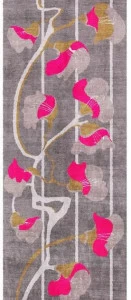 Un Tapis à Paris Прямоугольный шерстяной коврик с цветами Permanent