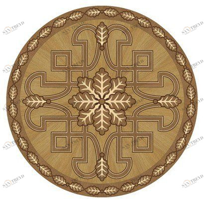 Художественный паркет Da Vinci Розетка 26-101 Дуб Селект (Гладкая) х1000диаметр мм 260090101