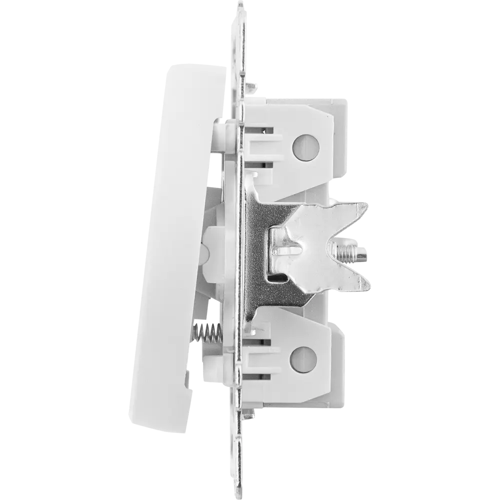 Выключатель встраиваемый Onekeyelectro 1 клавиша с самовозвратом цвет белый Florence STLM-2012786 - Вид №3